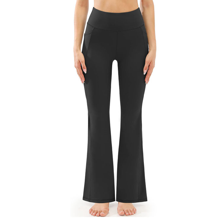 Γυναικεία Ρούχα Νέο στυλ παντελόνι καμπάνα, ψηλόμεσο παντελόνι ανόρθωσης γλουτών, γυμναστικό παντελόνι γυμναστικής με εφαρμοστή εφαρμογή, αναπνεύσιμο παντελόνι αθλητικής γυμναστικής_voghion.com