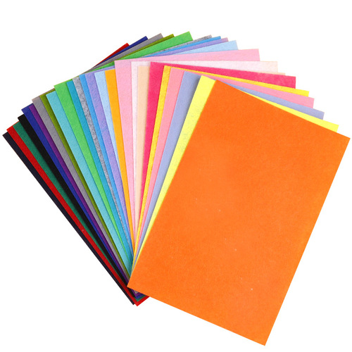 Children's DIY Felt Fabric Non-woven Thick 1mm Colorful Non-woven Fabric Kindergarten Decoration Non-woven Fabric Wholesale
