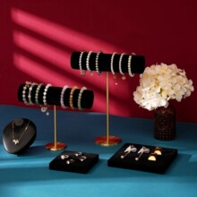 首饰展示架黑色shhui手链架项水晶饰品珠宝陈列拍摄道具创意摆件