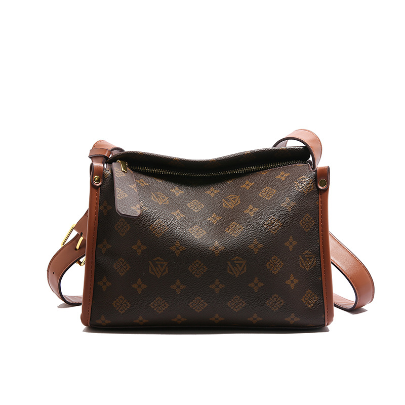 고급감 가방녀 2026 신상 경사 통근가방 빈티지 프린트 숄더백 비스듬히 네