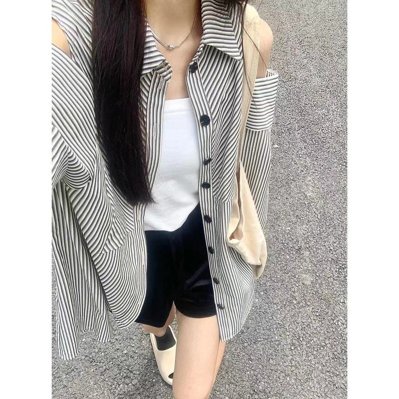 森系橘色格纹衬衫女叠穿年轻ins宽松遮肉显瘦长袖衬衣外搭开衫潮|undefined