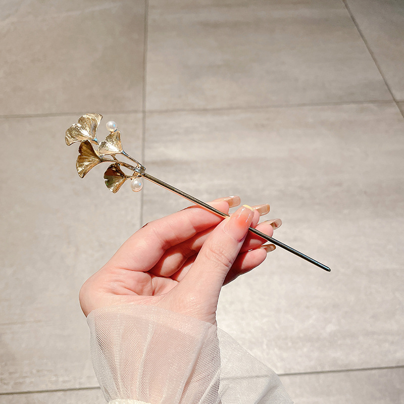 Flor antigua horquilla con flecos para mujer nueva horquilla de pelo moderno chino simple Hanfu cheongsam horquilla tocado paso a paso