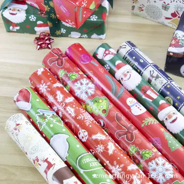 80g new Christmas decorative gifts gift box wrapping paper diy decorative paper bag book cover creative cartoon colored paper - ShopShipShake