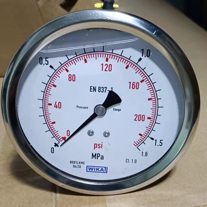 WIKA压力表213.53.100/60MPa/R 1/2/径向/加阻尼 威卡代理