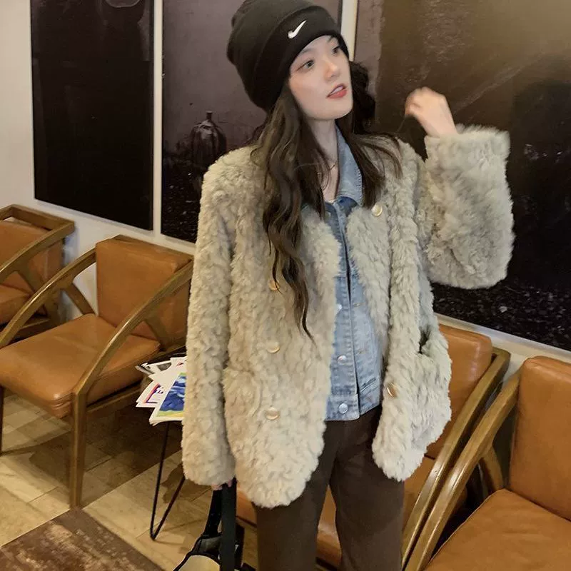 Пуховик oversize, белый стиль Chanel для подростков, свободный крой, утолщённый