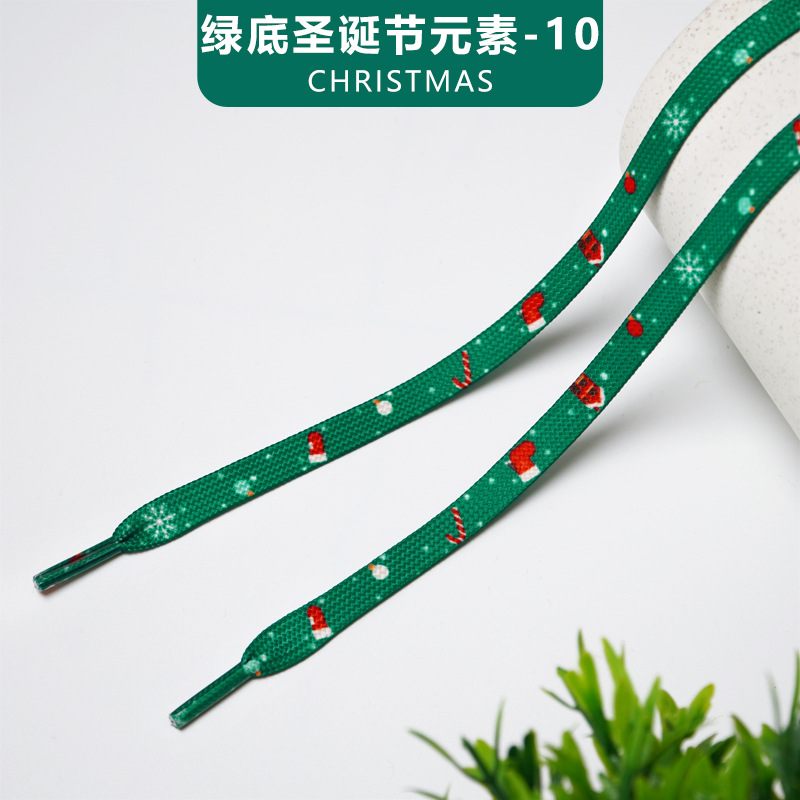 Green background Christmas elements-10