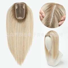 外贸网红风中分真人假发长直发 跨境欧美手勾假发全头发型wigs