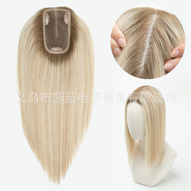 外贸网红风中分真人假发长直发 跨境欧美手勾假发全头发型wigs|undefined