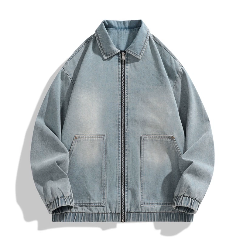Denim retro jacket for leisure, American style
