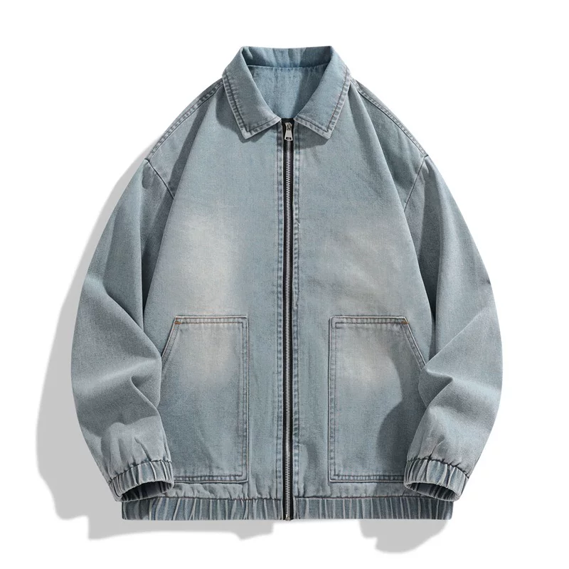 Denim retro jacket for leisure, American style