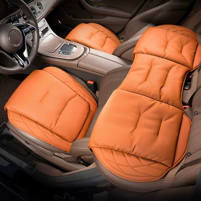 seat cushion main driving universal four — Seat cushion, seat cover - front-and-rear-three-piece-set-aima-orange-s-style-nappa-leather