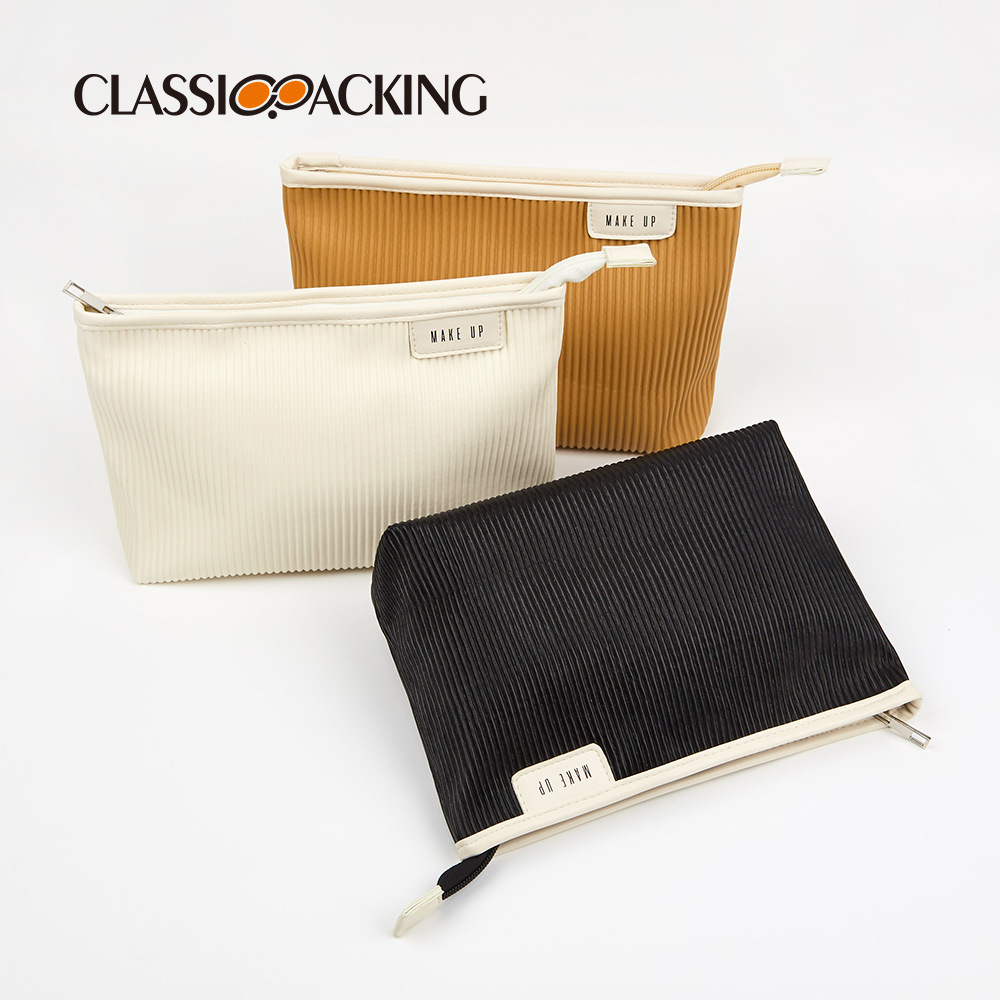 Bolsa de almacenamiento de gran capacidad al por mayor de fábrica, bolsa de almacenamiento para productos para el cuidado de la piel, bolsa de cosméticos portátil para viajes de negocios, logotipo impreso