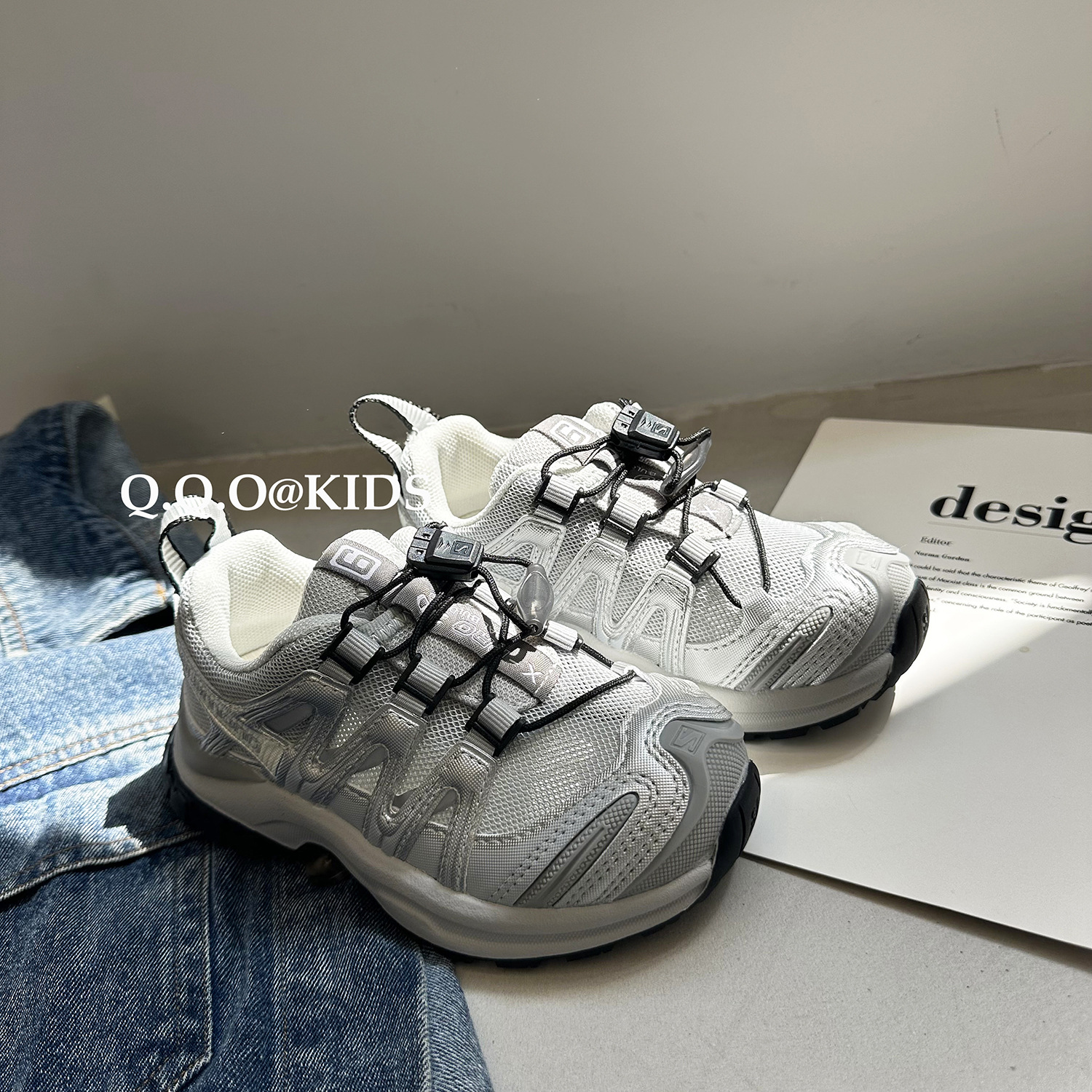 QQO Kinderschoenen 2023 Herfst en Winter Nieuwe Kinder Ademende Outdoor Sportschoenen Heren en Dames Mesh Dad_voghion.com