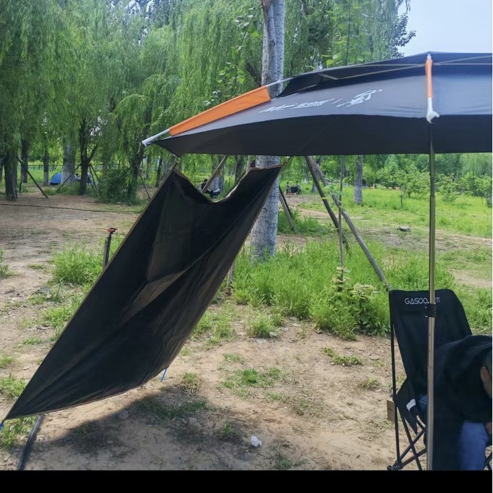 Fishing Umbrella with Surround Cloth, Multi-Directional Fishing Sunshade Umbrella, Outdoor Camping Rain Shelter Tent Umbrella, Large Umbrella, Sun Umbrella, Sun Protection