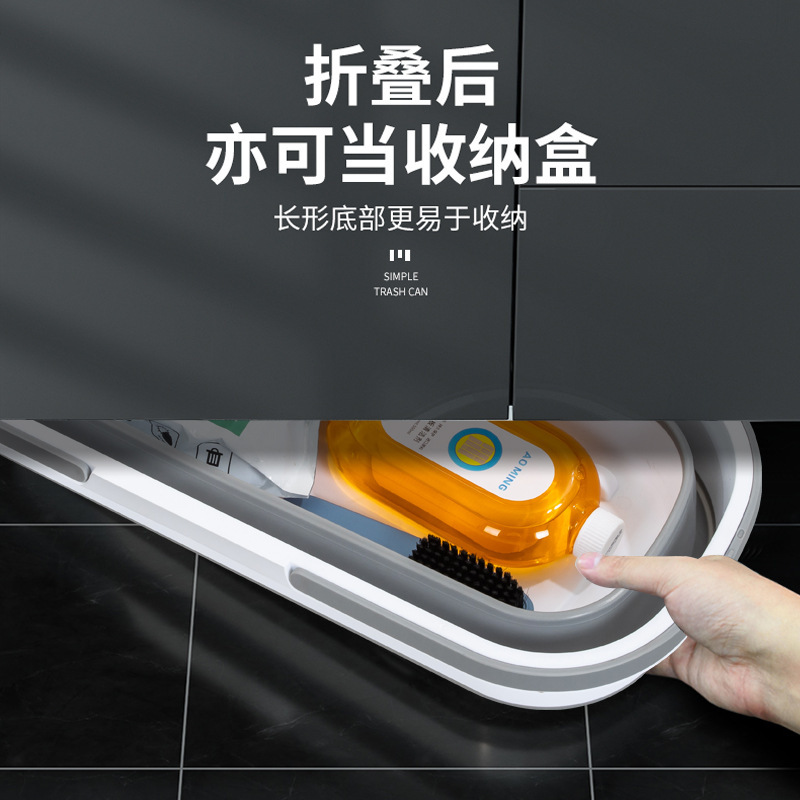 折り畳み可能なモップ桶洗車長方形バケツ家庭用大サイズは洗濯盆のプラスチック盆を厚くする|undefined