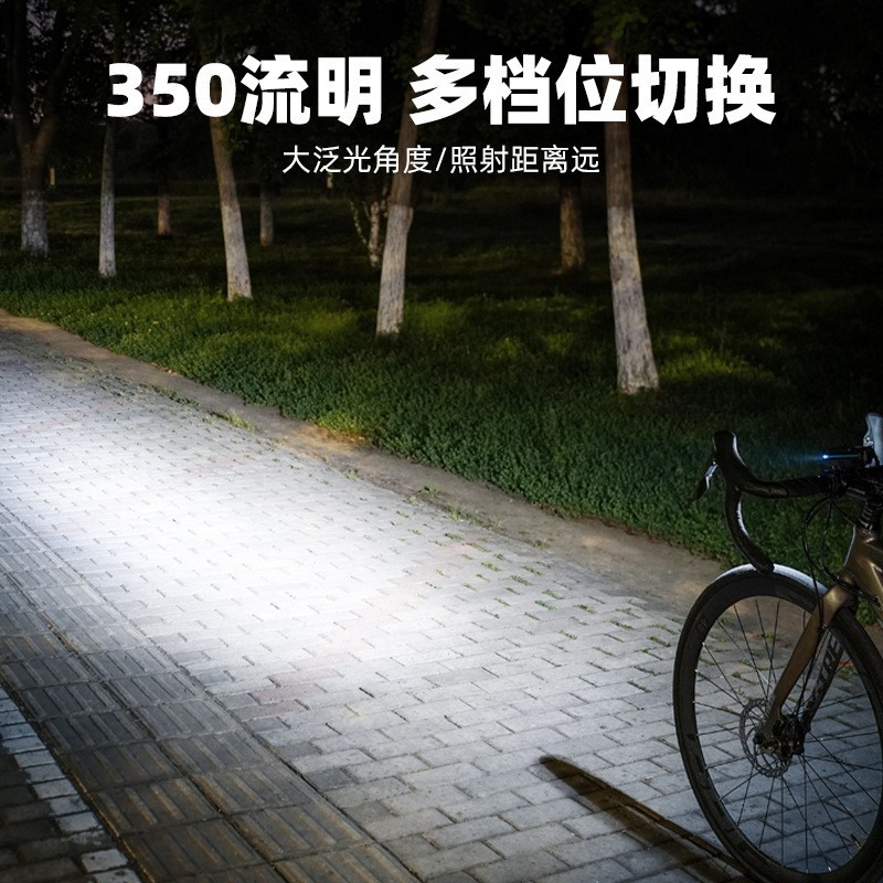 Faro Solar para Bicicleta Recargable USB para Ciclismo Nocturno