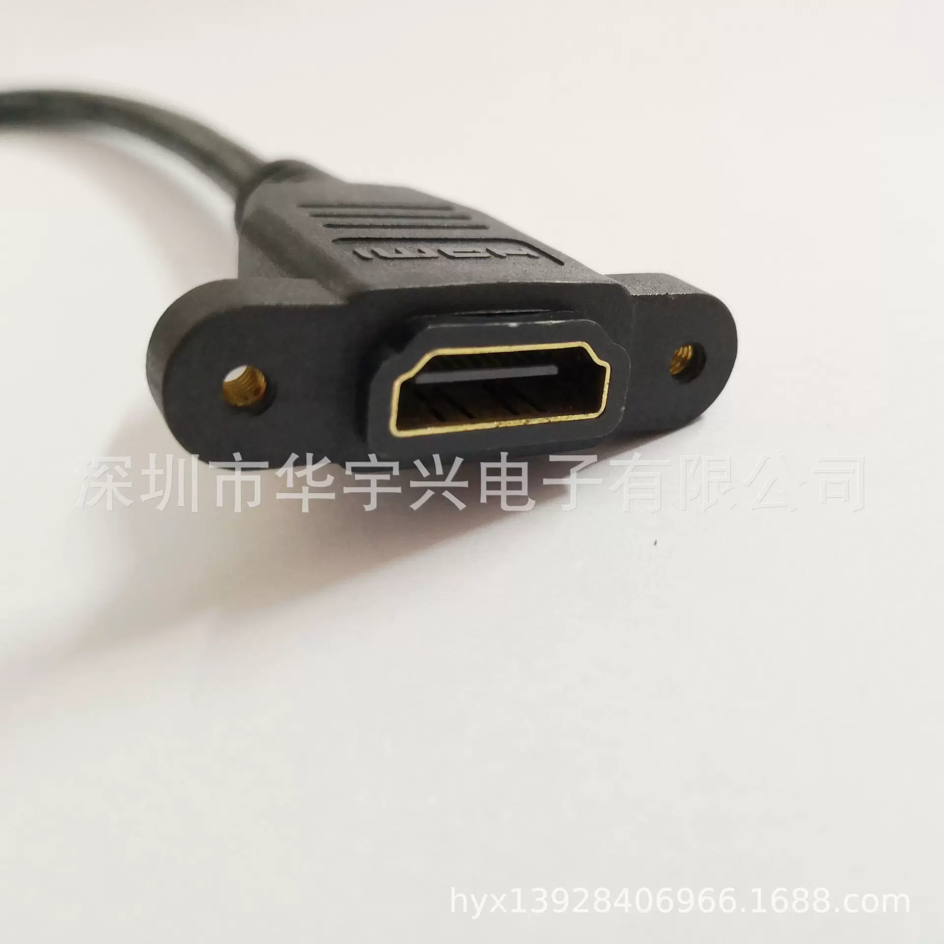 HDMI19P高清线延长线转接线母头带耳光面板线