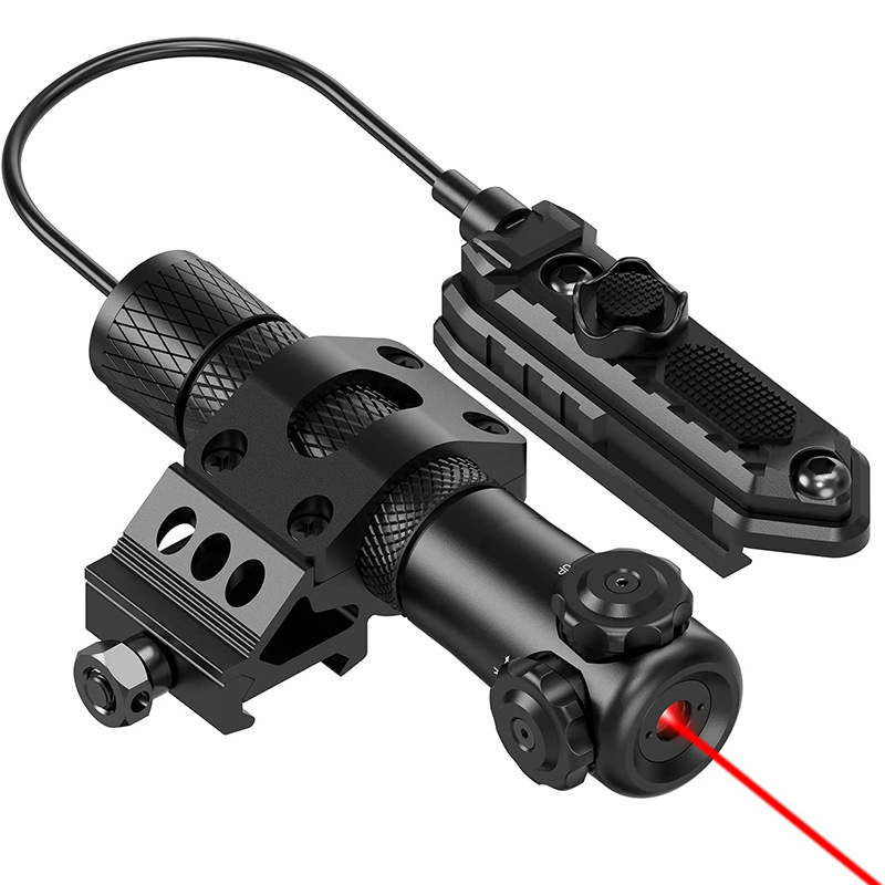 검정색 빨간색 레이저 세트(배터리 및 충전기 포함)
