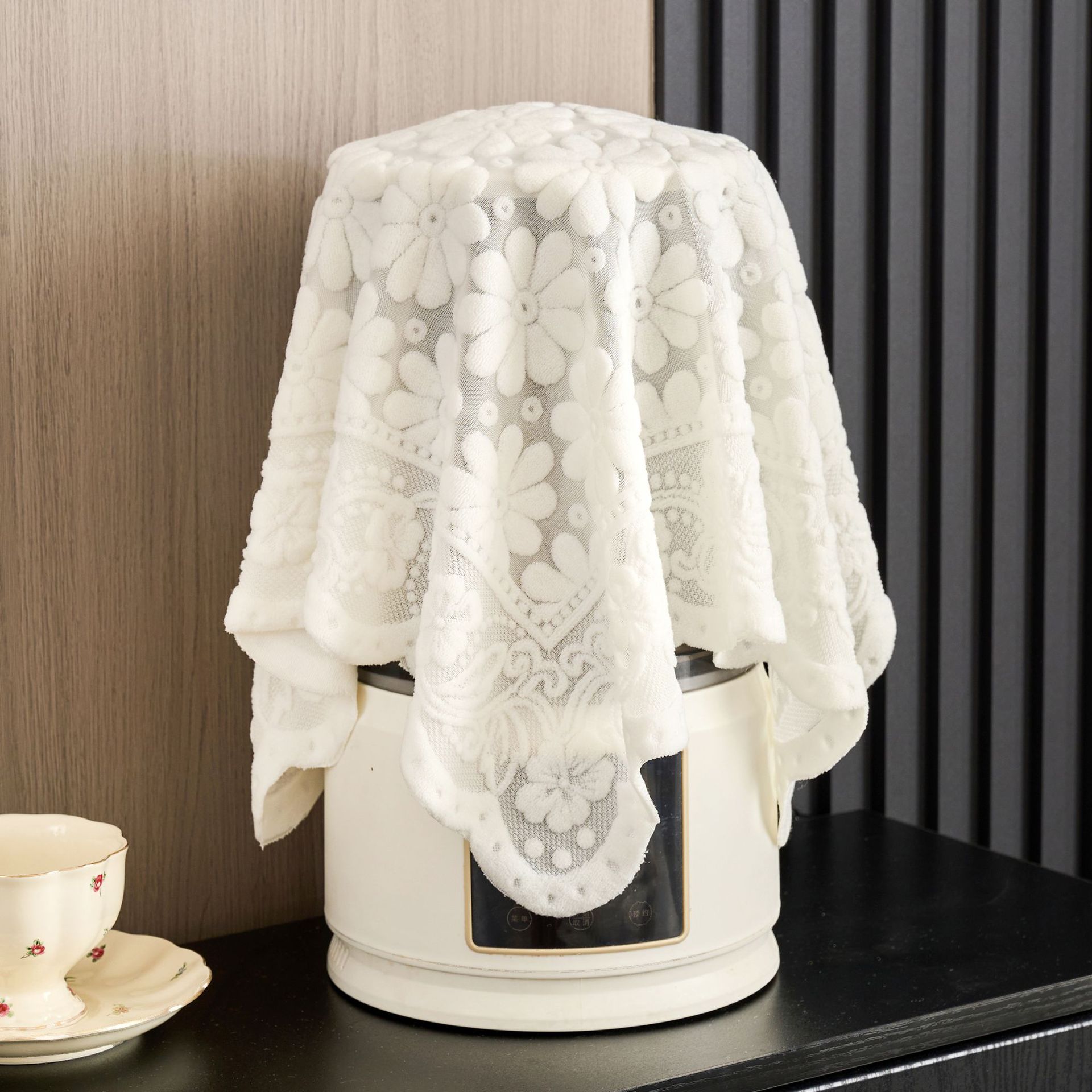 심플 모던 다용도 원형 커버 에어프라이어 사각 밥솥 원형 벽파괴기 더스트 커버