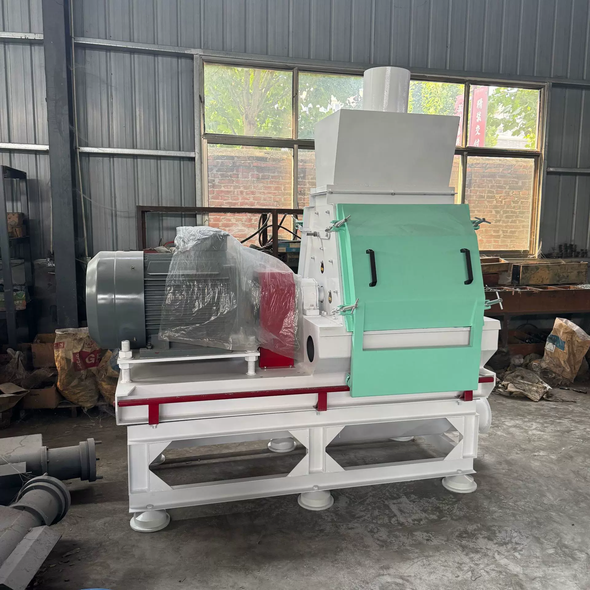 大产量原木竹子粉碎机破碎机水滴式 玉米芯棉花杆粉碎设备 可试机