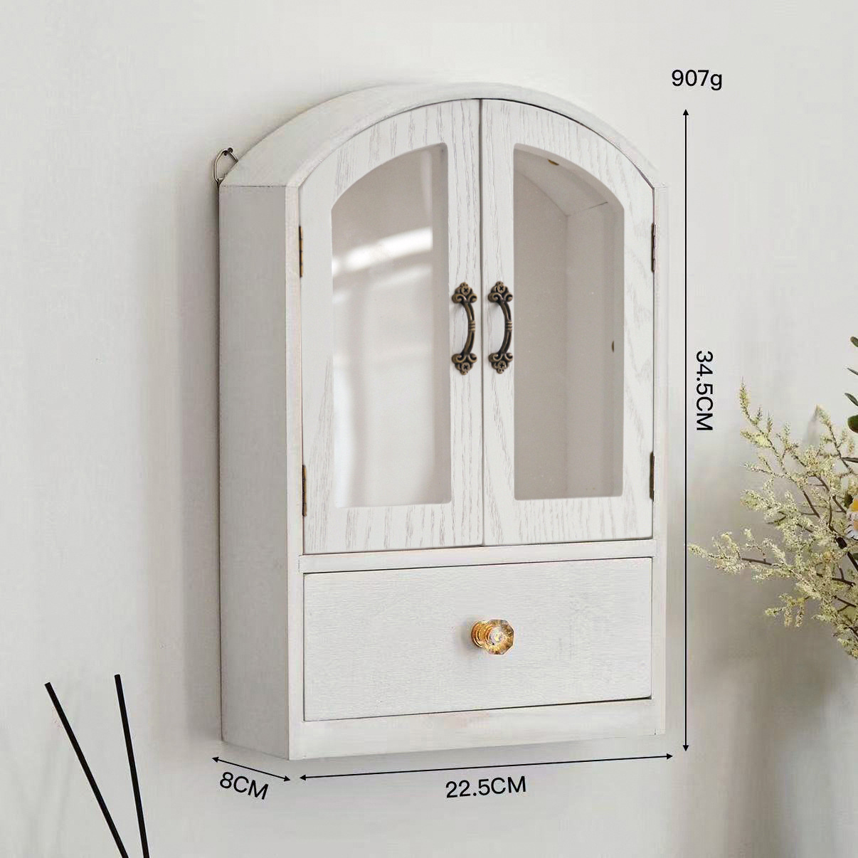 Type A: white dome, two doors and one drawer