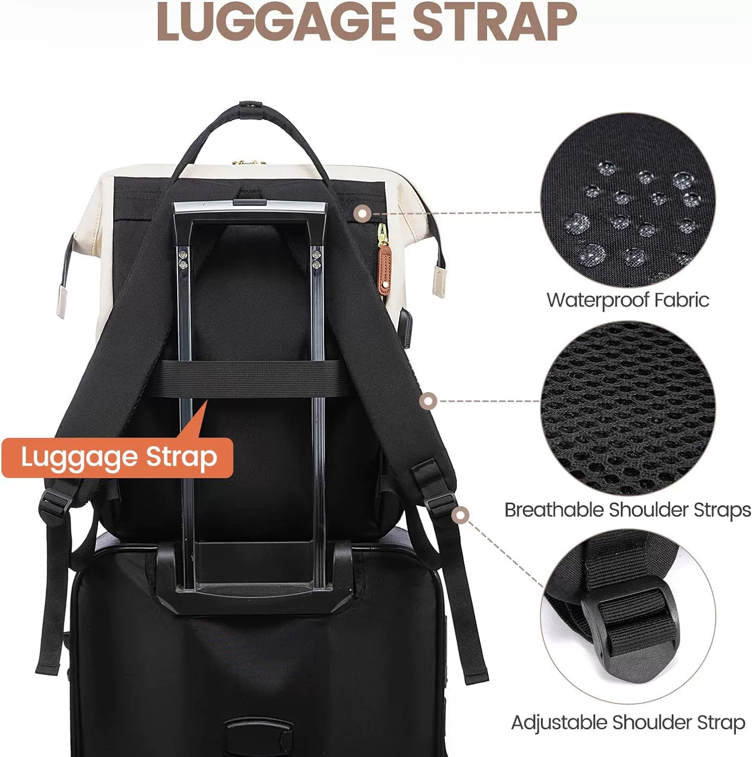 (Cross-border trading), capacious backpack, handheld laptop, school bag for traveling, custom-made