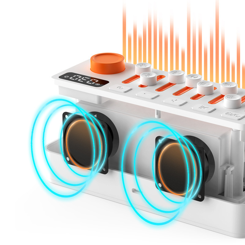 アマゾンの新型カラー小夜灯diy情景音響bluetoothスピーカーの白い騒音と睡眠寝室装飾灯|undefined