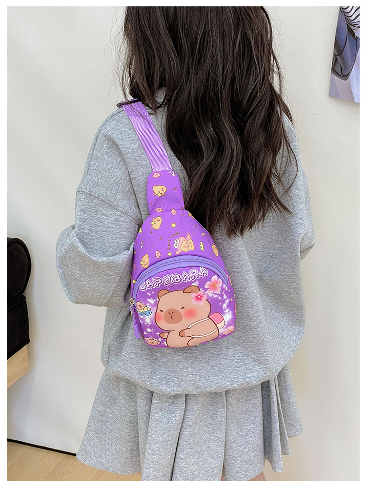 Niños Nylon Carpincho Lindo Cuadrado Cremallera Riñonera display picture 5