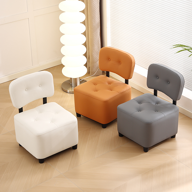 Household Low Stool, Small Chair, Backrest Chair, Small Bench, Living Room Sofa, Coffee Table Stool, Universal Wheel Chair, Door Shoe Changing Stool