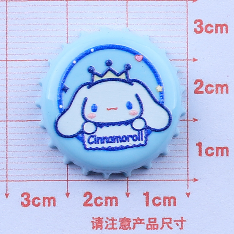 Dibujos animados Sanrio animal botella tapa resina accesorios crema pegamento hecho a mano DIY teléfono móvil Shell taza de agua horquilla material decorativo