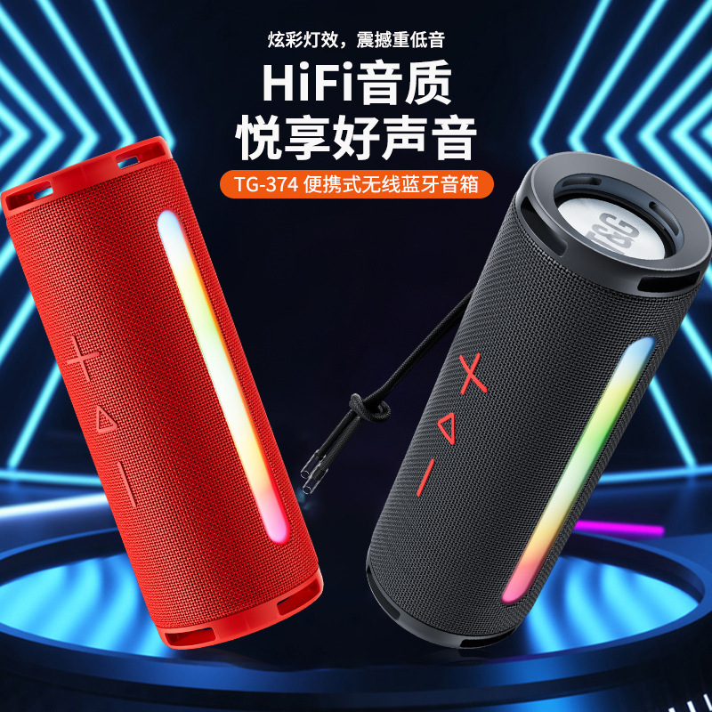 TG374 블루투스 스피커 무선 하이 퀄리티 무거운 서브 우퍼 미니 소형 가정 야외 블루투스 소형 스테레오