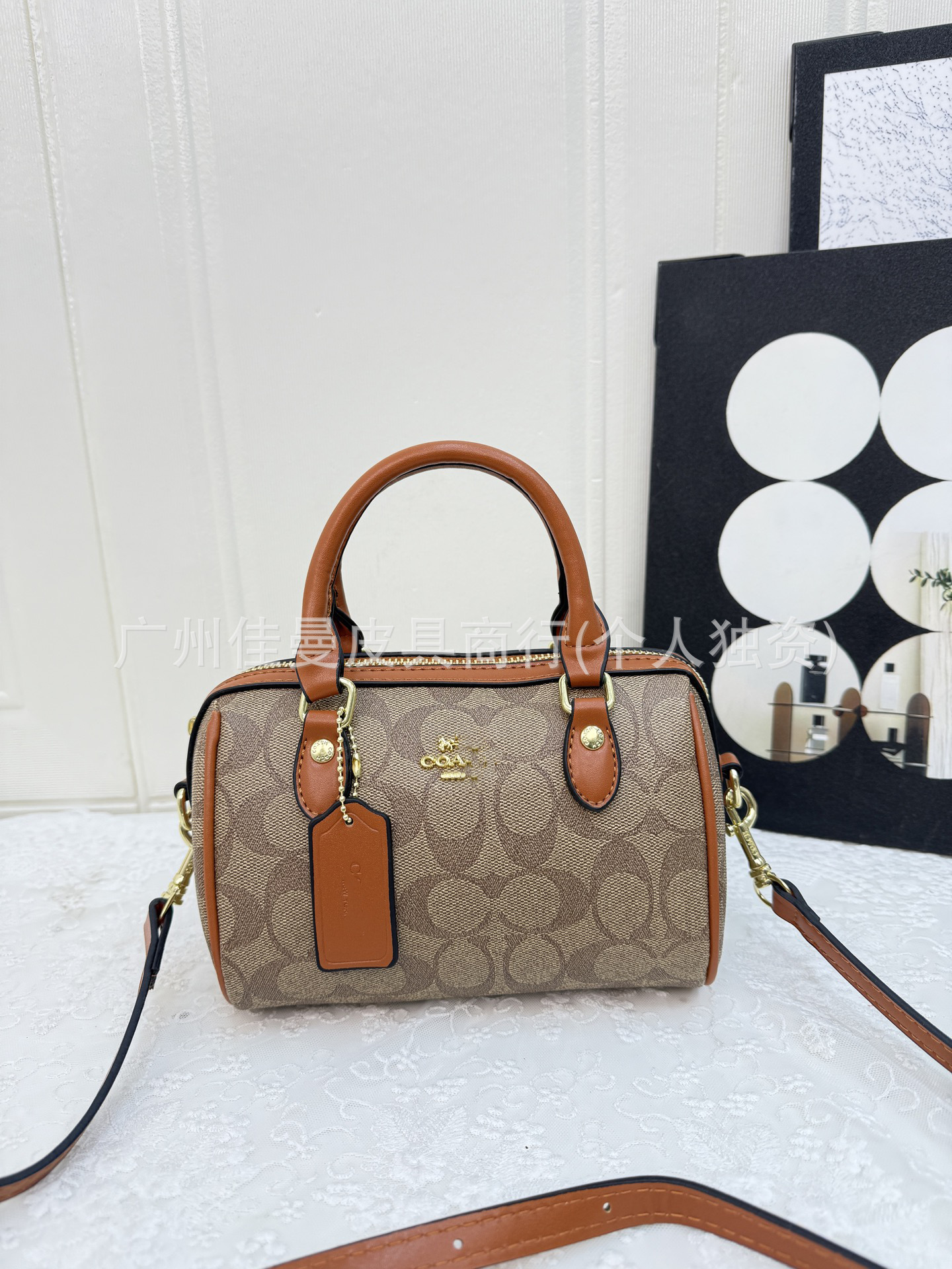 Koujia New Pillow Bag Monogram Mini Fashion Crossbody Single Shoulder Women's Handbag Boston Large Capacity Bag - Thumbnail 8