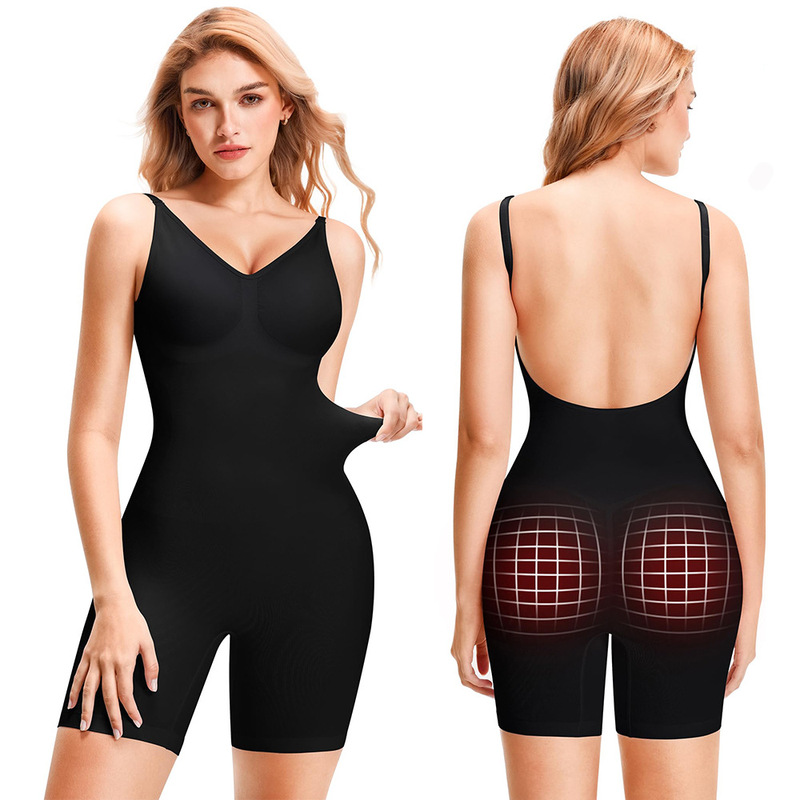 Seamless shapewear plus size U-back butt-lifting waist-tightening postpartum body-shaping one-piece bodysuit Seamless shapewear plus size U-back butt-lifting waist-tightening postpartum body-shaping one-piece bodysuit