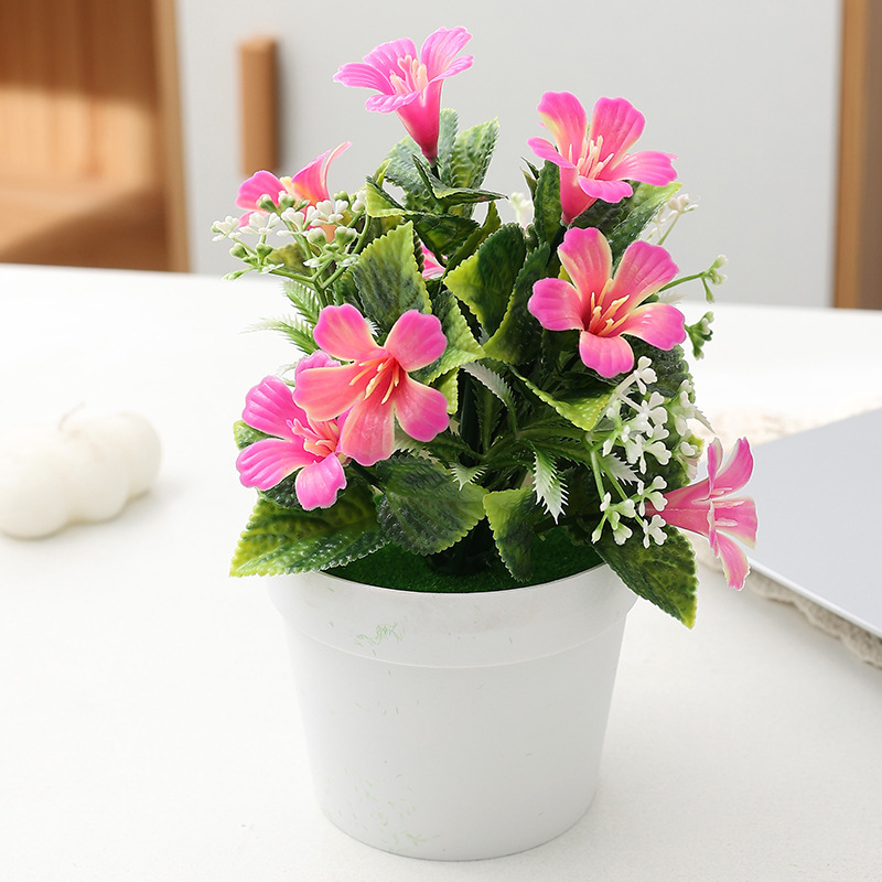 Hengrui 模擬朝顔鉢植えプラスチックホームデコレーション造花オフィスデスクトップ小型鉢植えクロスボーダー工場|undefined