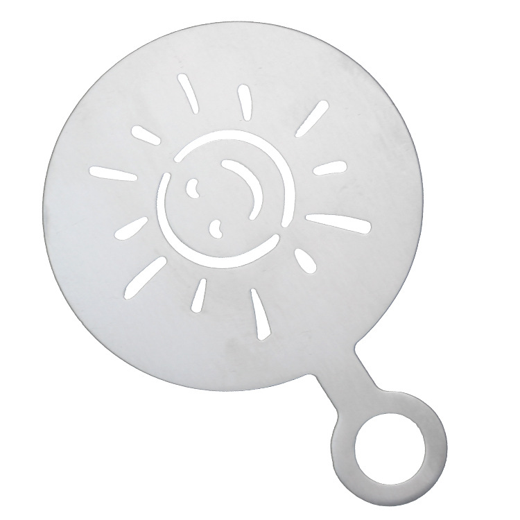 Juego de Plantillas para Café Latte de Acero Inoxidable para Cafetería y Bar