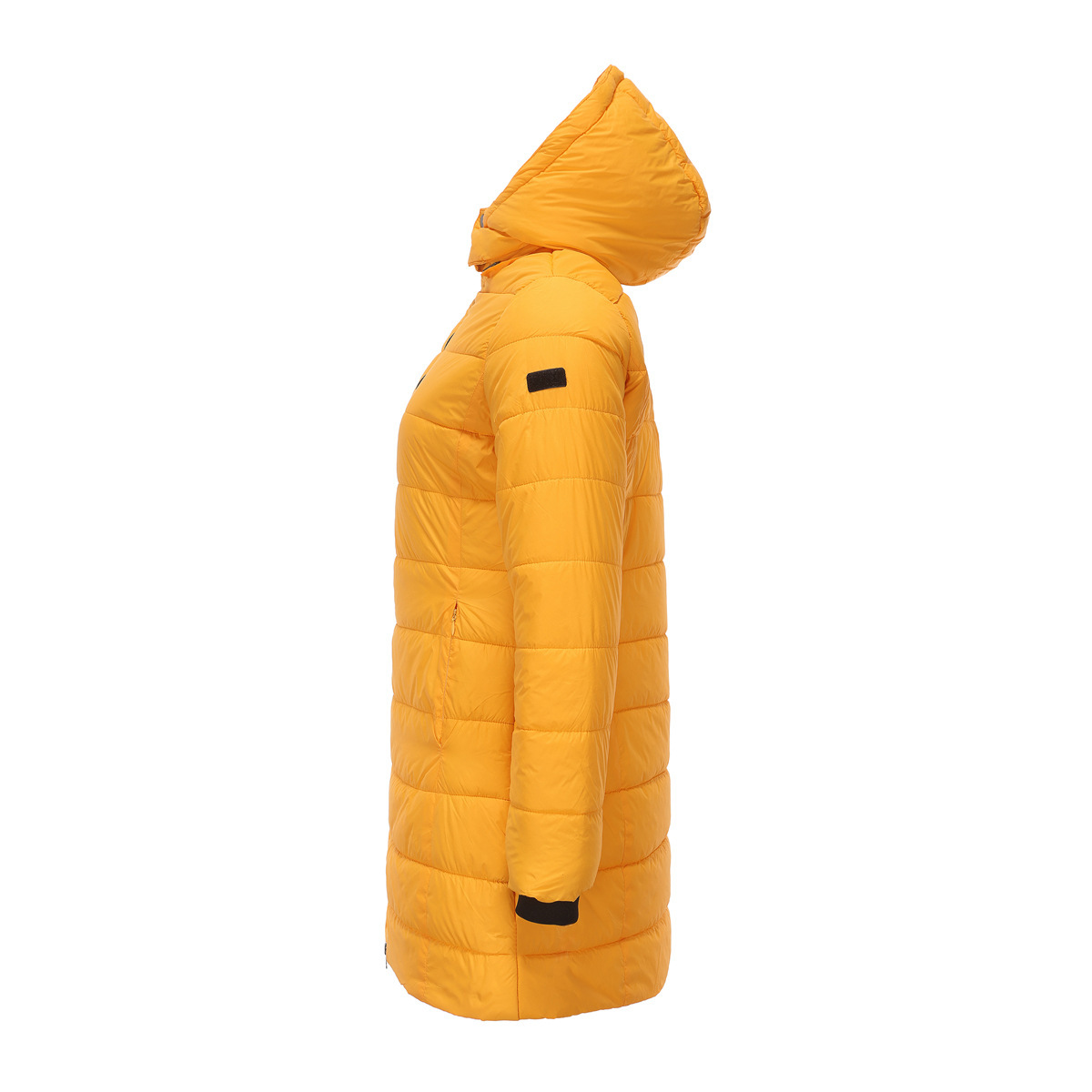 Abrigo de invierno para mujer con capucha extraíble parka impermeable_voghion.com