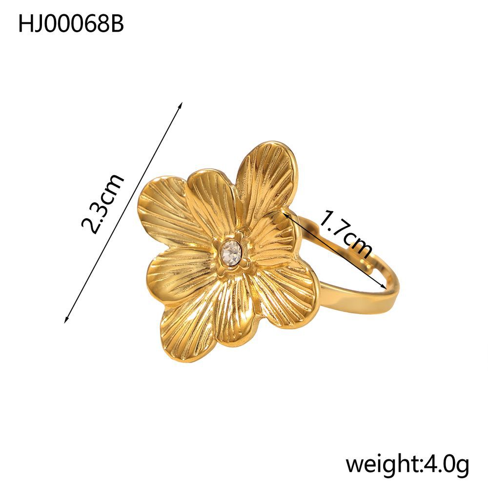 Stainless Steel Gold Color  Ring