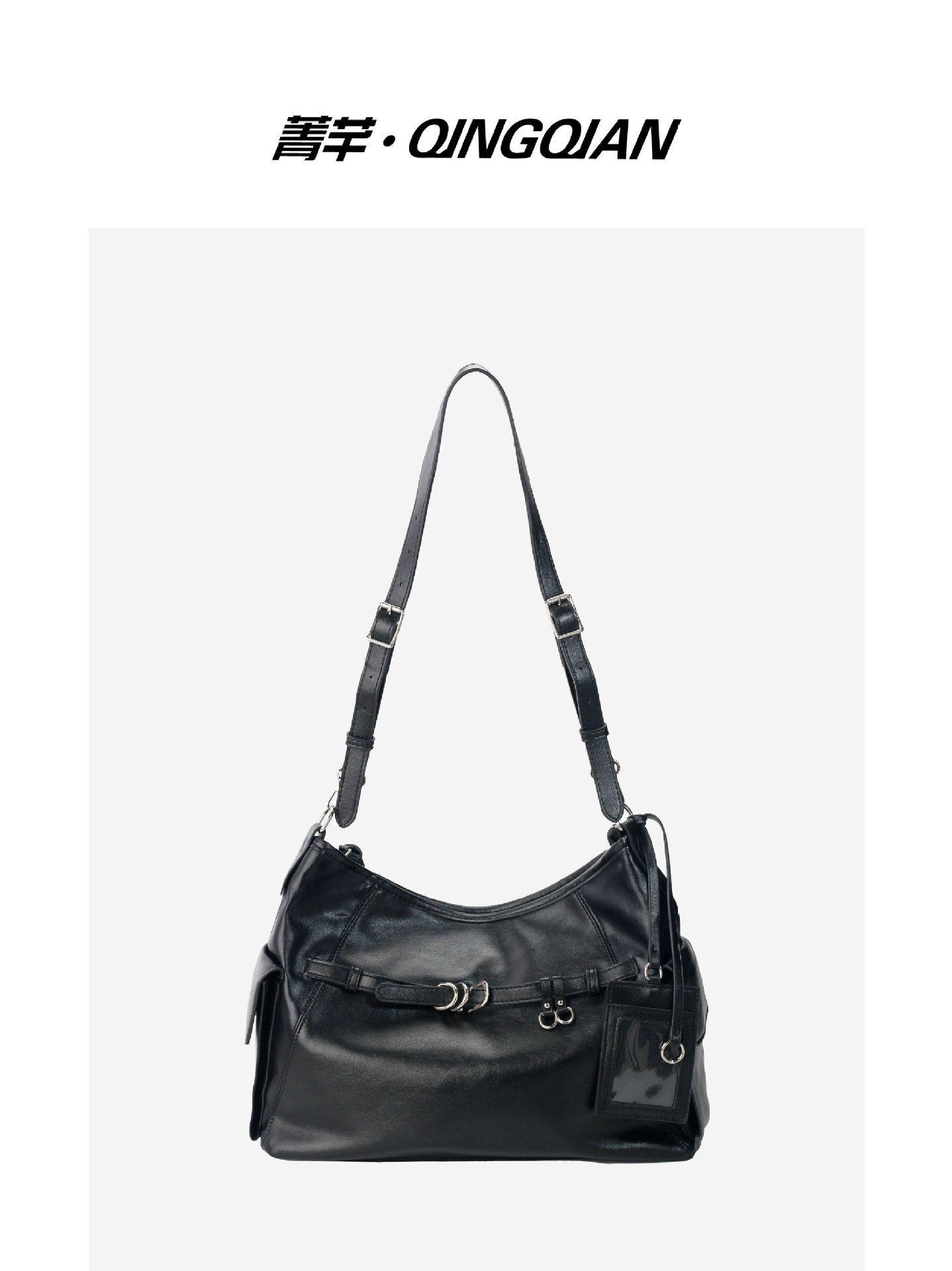 Korean-Style Black Concert Fan Bag, Large Capacity Commuter Daily Bag, Jk Uniform Bag, Crossbody Tote Bag