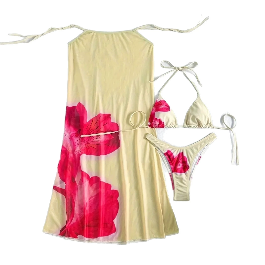 Split swimwear Sexy hydrolate bikini, backless design, lifting effect — 2-piece, multiple colors