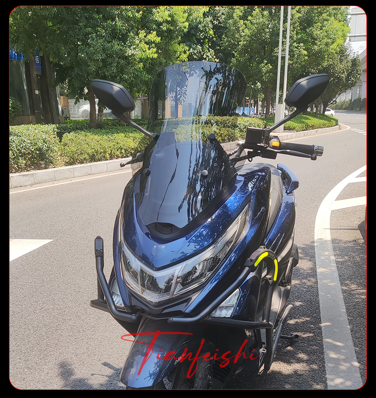 Tianfeishi Applicable Haojue UHR150 Front Windshield Motorcycle Heightener Front Air Baffle Modification Accessories Chest Protection