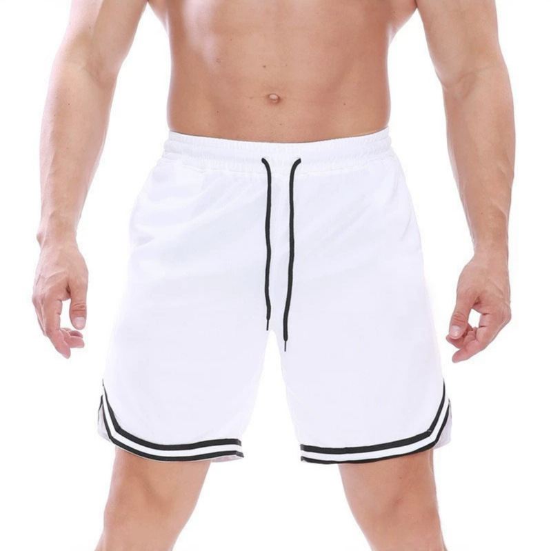Men's Foreign Trade Shorts, Summer Sports 5-Point Shorts, Plain Loose Breathable Drawstring Fitness Running Basketball Shorts Men's Foreign Trade Shorts, Summer Sports 5-Point Shorts, Plain Loose Breathable Drawstring Fitness Running Basketball Shorts