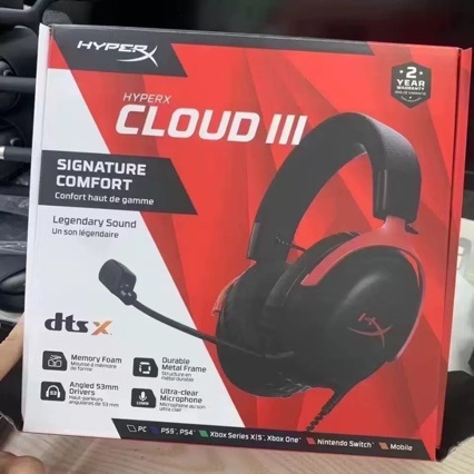 Hyperx Cloud Iii Extreme Hurricane 3 Over-Ear Gaming Headset USB Compatible Kingston Headset