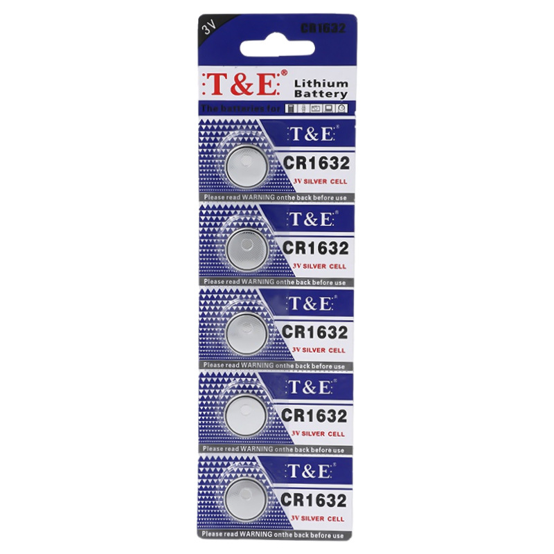 CR1632 T & E (ordered in multiples of 5)
