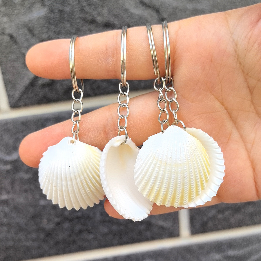 【100개입】 코코넛 조개 키링 (조개 크기: 3-4cm)