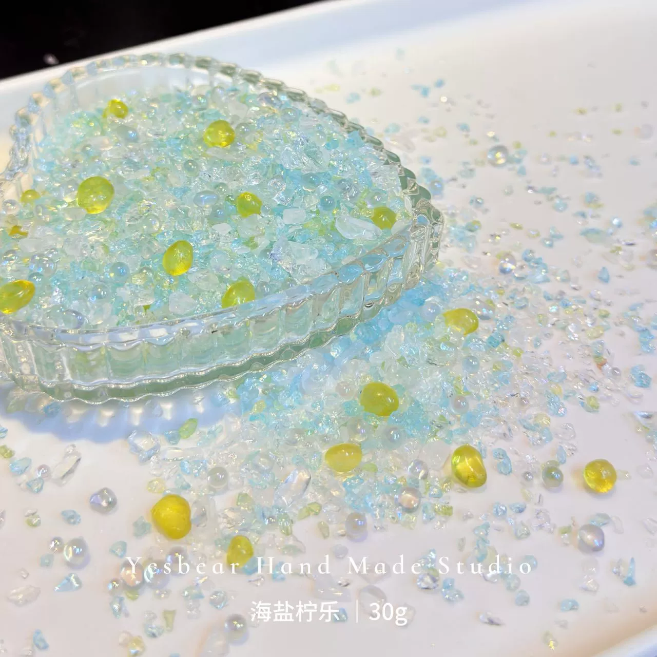 [碎仿幻彩不规则碎石流麻矿石be стеклоDIY большая бурый маникюр заполнениеar流沙]