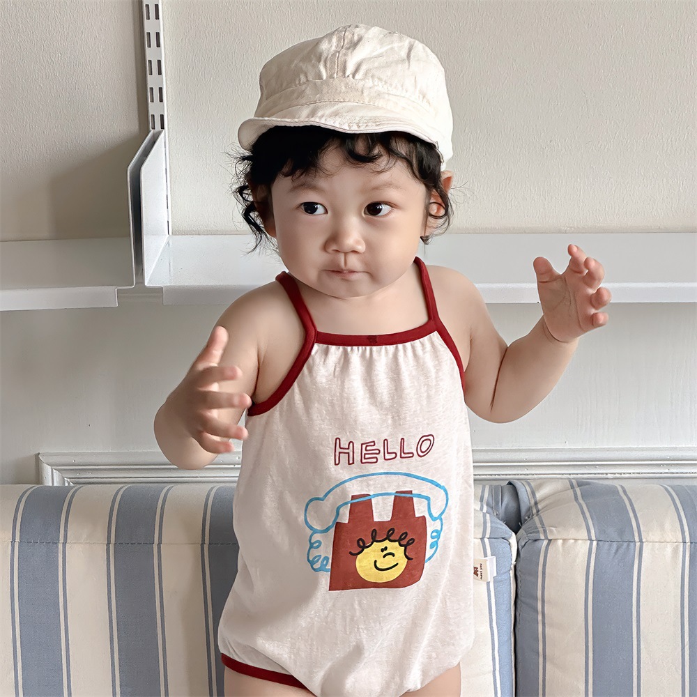 [Liquidación de verano para bebés y niños] mono de bebé verano nuevo traje de bebé ligero y transpirable