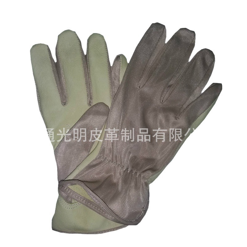 厂家批发小猪皮劳保手套车间工作劳保男手套防滑耐磨手套定 制