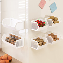 厨房磁吸冰箱置物架收纳盒葱姜蒜挂篮筐免打孔侧收纳侧面外侧调料