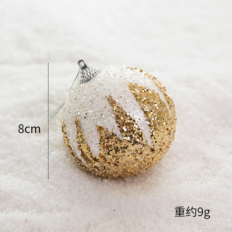クリスマス装飾品クリスマスボール吊りボール彩色ボールクリスマスツリー吊り飾りカラーボールdiy部品配置|undefined