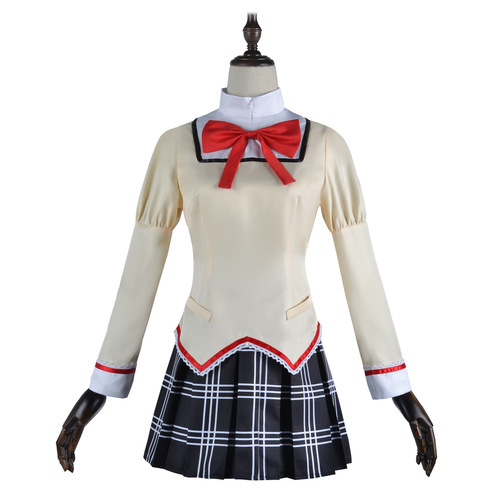 Magical Girl cos Madoka Shikame Maroka Akatsuki Homura Academy cosplay Municipal Mitakihara Middle School Uniform